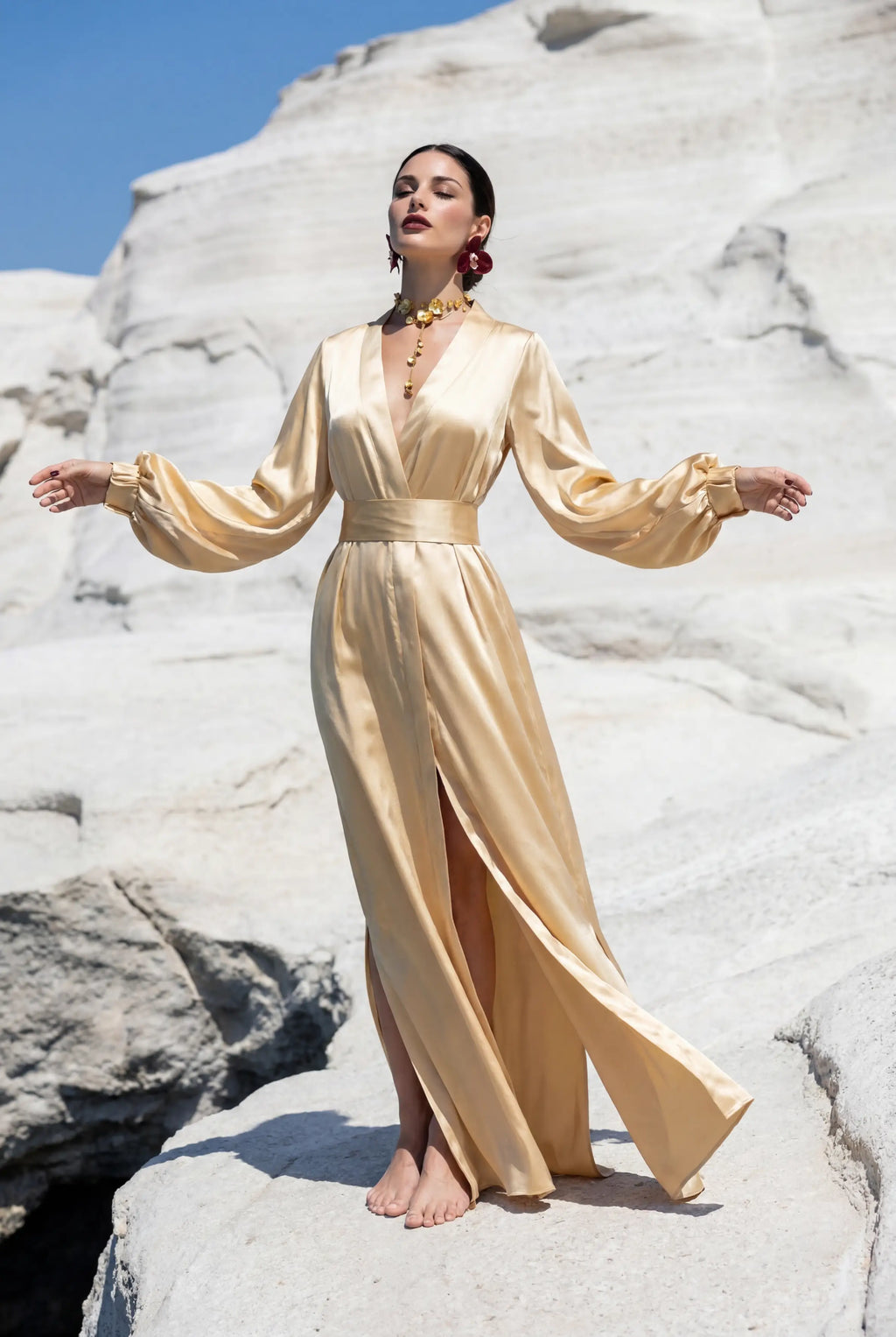 VANIA in Avorio Satin