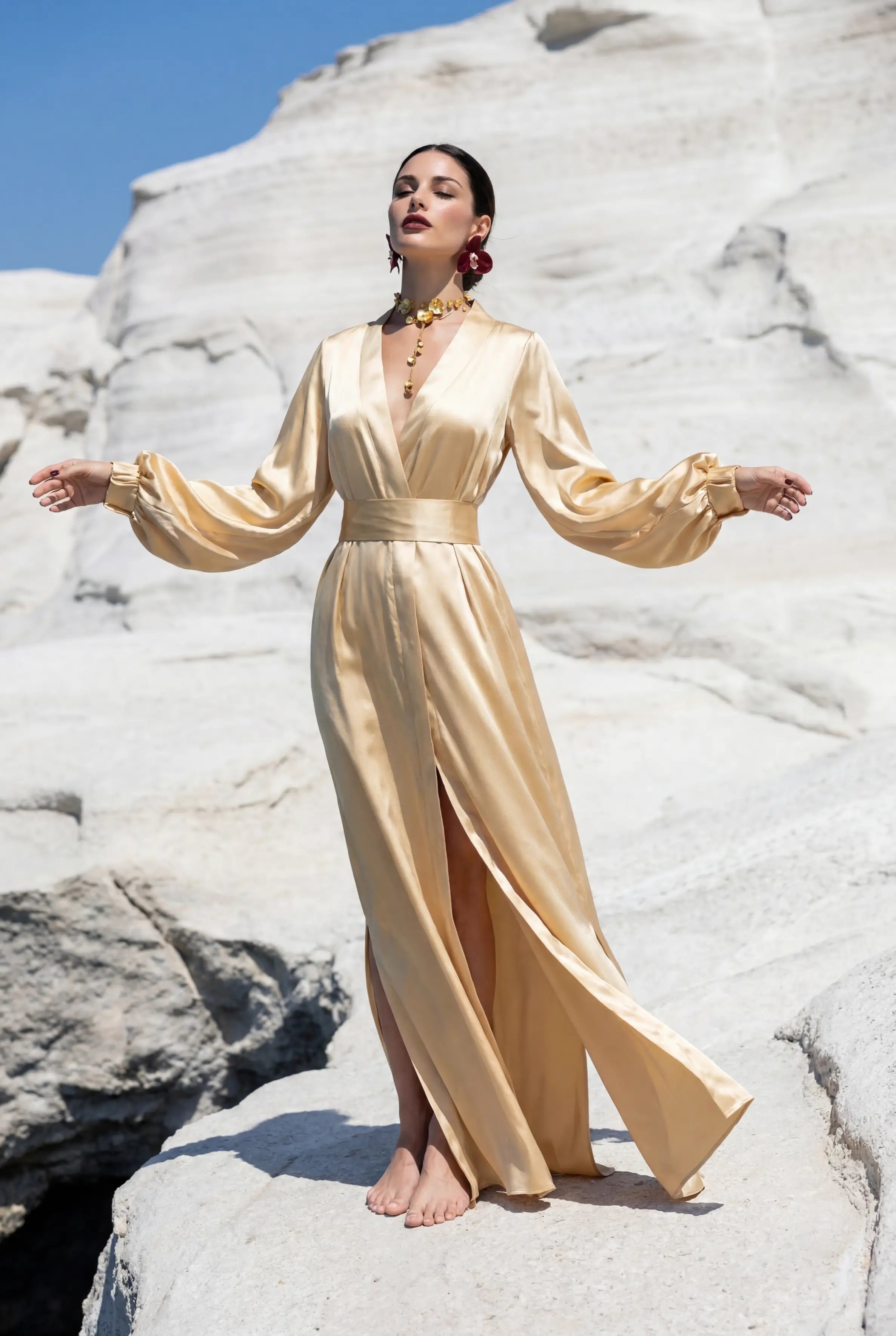 VANIA in Avorio Satin